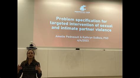 Problem Specification For Targeted Prevention Of Sexual Intimate