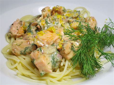 Spaghetti Mit Lachs Und Zitronenso E Von Mcmoe Chefkoch