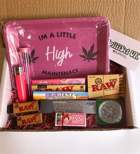 Pink Stoner Box 420 T Set Stoners Kit Smokers Ts Wise Etsy Uk