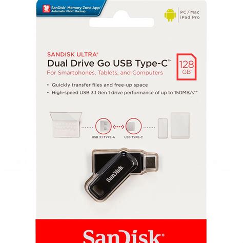 Sandisk Ultra Dual Go Usb C Gb Pendrive Techinn