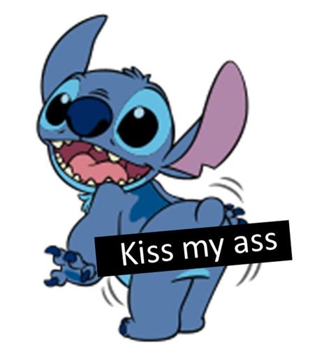 Be Blue Cartoon Color Cool Cute Disney Fun Funny Kiss Lilo