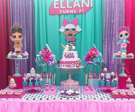 Lol Surprise Doll Desert Table By Aandaevents Pink And Blue Cake Stands By Opulen 7th