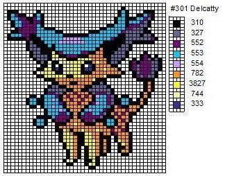 Delcatty By Cdbvulpix On Deviantart Pokemon Cross Stitch Patterns