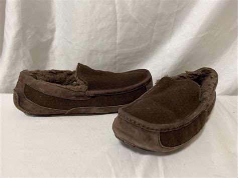 Ugg Australia Ascot Men S Moccasin Slippers Wool Sue Gem