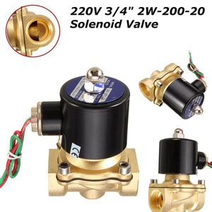 Jual Electrik Selenoid Valve Air 220 V 3 4 Inch Solenoid Kuningan 2W