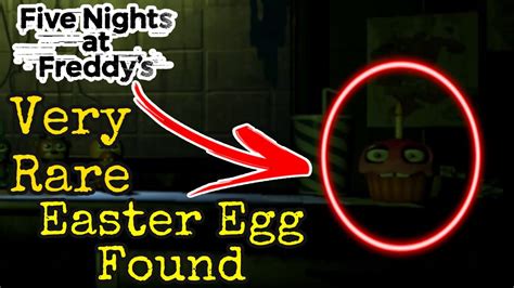 I Found One Of The Rarest Most Obscure FNaF Easter Eggs Bonus