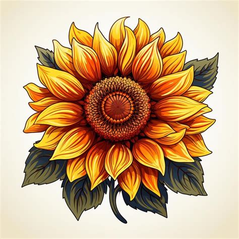 Naturaleza Flor De Girasol Ilustraci N De Verano Planta Floral Vector