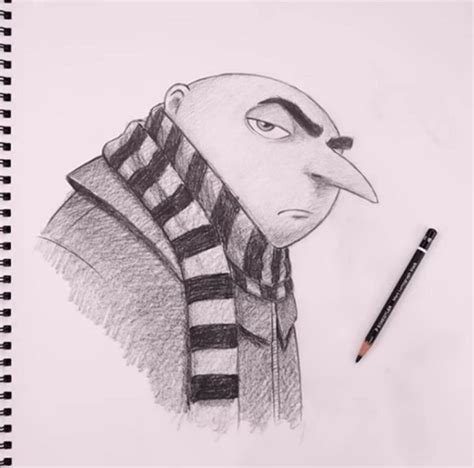 A Pencil Drawing Of A Man With A Scarf Around His Neck And An Angry