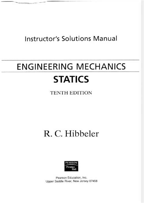 PDF Exercícios resolvidos do livro HIBBELER ESTÁTICA MECANICA