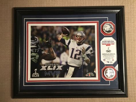 Tom Brady Super Bowl XLIX MVP Highland Mint Framed Photo Limited