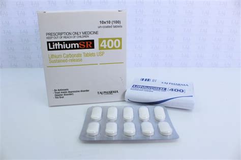 Lithium Carbonate SR Tablet 400mg Manufacturers & Suppliers