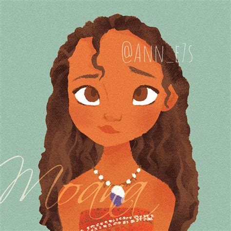 Anne（あん） On Instagram “moana プリンセスシリーズlast！ Annegallery Fanart Disney” Em 2024 Princesa