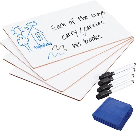 Makello Small White Board A4 Dry Erase Board For Kid Mini Whiteboard