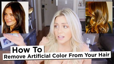 Diy How To Remove Artificial Color From Your Hair Including Reds And