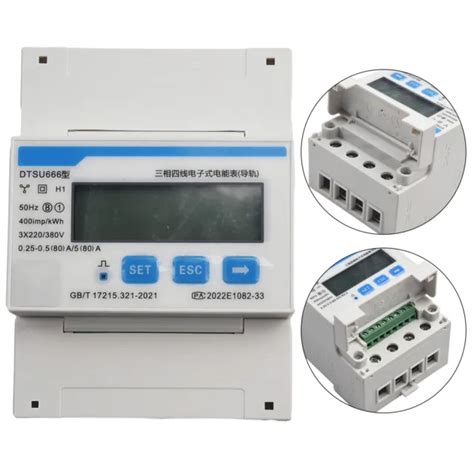 GUIDE RAIL TYPE DTSU666 compteur d énergie communication