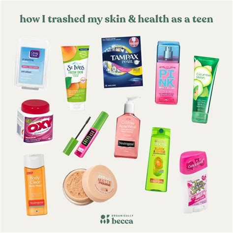 64 Clean Beauty Skincare And Hygiene Products For Teens • Organically Becca