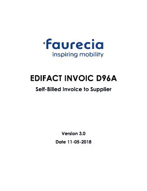 Fillable Online UN EDIFACT D96A Message INVOIC Invoice Message Fax