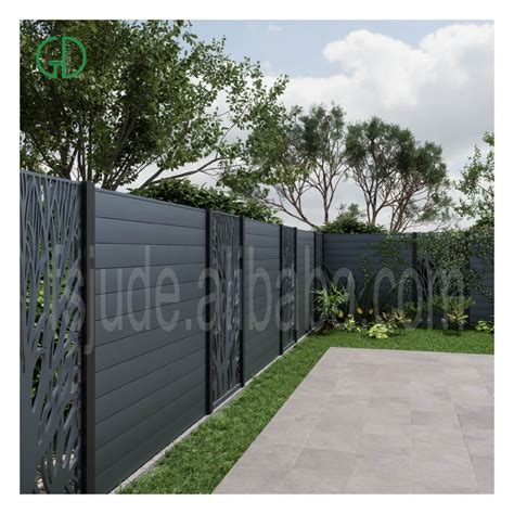 Gd Metal Fences Decorative Wood Panels Diy Aluminum Fence Black Art