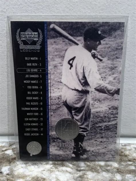 2000 NUMÉROS MAGIQUES Upper Deck Yankee Legends Lou Gehrig n 53 EUR 1