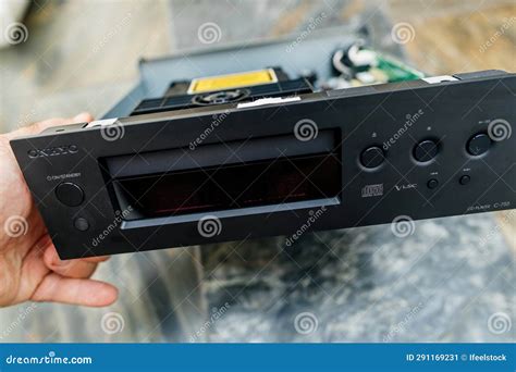 Repairing Luxury Onkyo C 755 Cd Player Editorial Photo Image Of