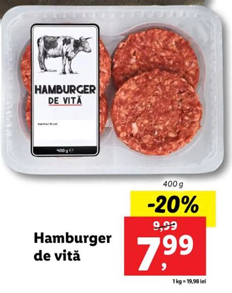 Hamburger De Vit G Ofert La Lidl