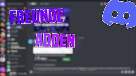 Discord Freunde ADDEN und miteinander REDEN Freunde hinzufügen