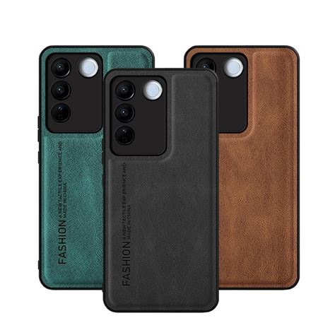 Vivo V27 V27 Pro S16 S16 Pro Case Soft Pu Leather Phone Back Casing