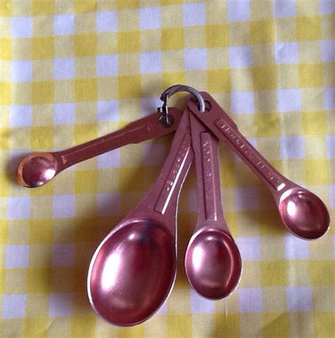 Copper Tone Measuring Spoons Etsy