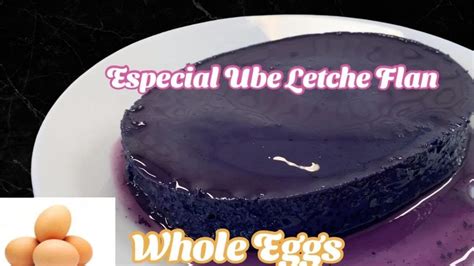 How To Make Ube Leche Flan Custard Cake Ube Flavour Made Of Whole Eggs