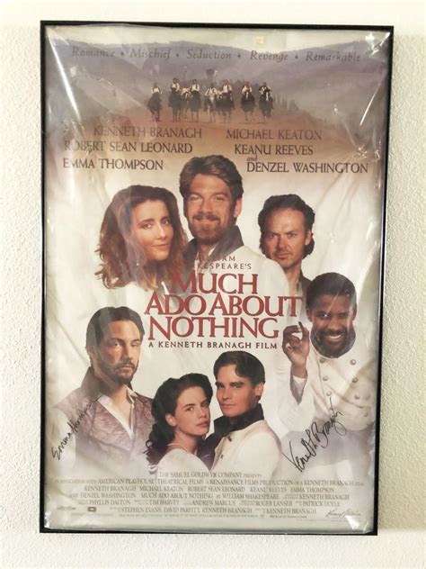 Much Ado About Nothing Signed Poster Estatesales Org