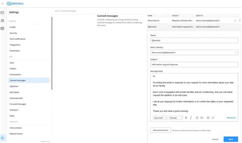 Create Predefined And Personalized Messages With The Webmail Qboxmail