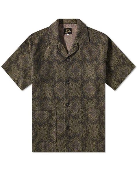 Needles Arabesque Jacquard Cabana Vacation Shirt In Green For Men Lyst