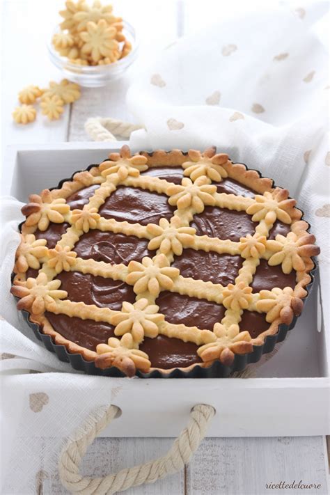 Crostata Cremosa Alla Nutella Con Frolla All Olio Extra Vergine