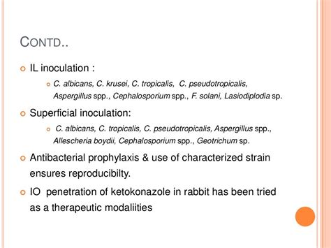 Fungal infections of the eye