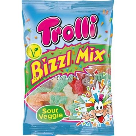 Жевательный мармелад "Bizzl кислый микс" 200гр Trolli (Германия)