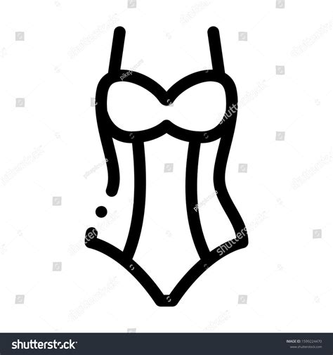 Sexy Lingerie Icon Vector Outline Sexy Stock Vector Royalty Free