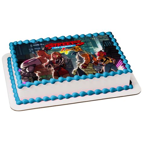 Streets Of Rage 4 Axel Blaze Adam Catherine Edible Cake Topper Image A