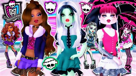 Recreating Monster High Characters In Dress To Impress Draculaura