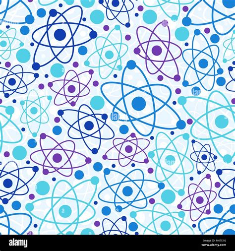 Molecular Structure Seamless Pattern Stock Vector Image And Art Alamy