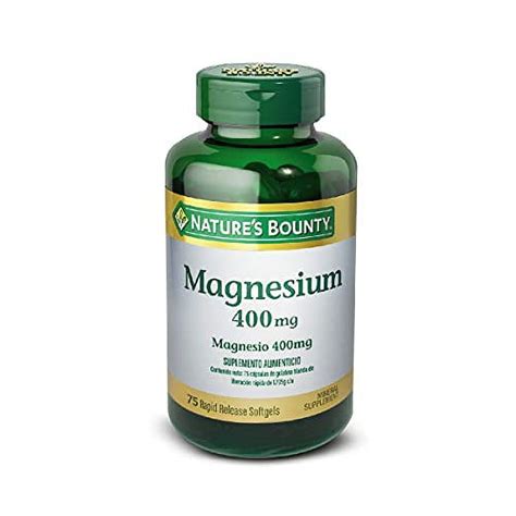 Nature S Bounty Magnesium Mg Softgels Walmart