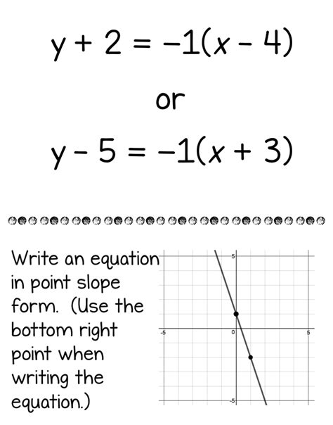 Free Writing Equations In Point Slope Form Worksheet Answers Download