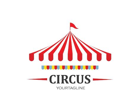 Premium Vector Circus Tent Logo Template Vector Illustration