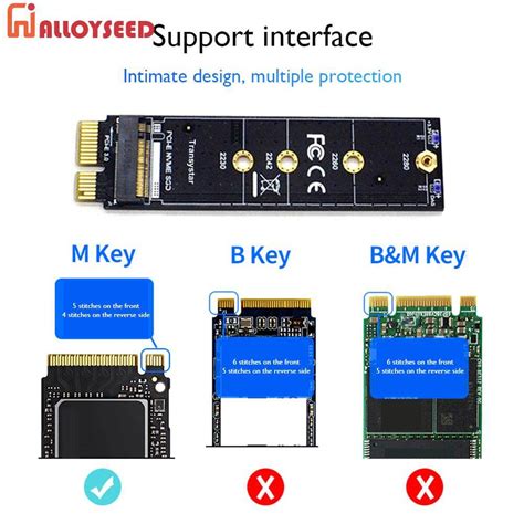 Pcie To M Adapter Nvme Ssd M Pcie X Raiser Pci E M Key Connector