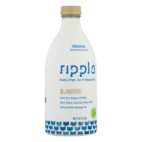 Ripple Original Nutritious Pea Milk Hy Vee Aisles Online Grocery