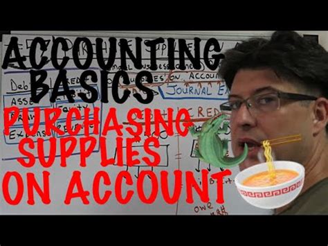 Accounting For Beginners 57 Purchase Supplies On Account Accounts