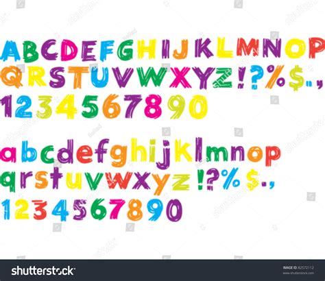 Alphabet Stock Vector Illustration 82572112 Shutterstock