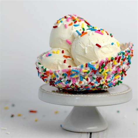 Birthday Cake Ice Cream Recipe - Serving Ice Cream