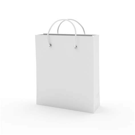 premium photo  white shopping package