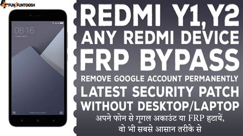 Bypass FRP Any Redmi Devices Remove Google Account Permanently