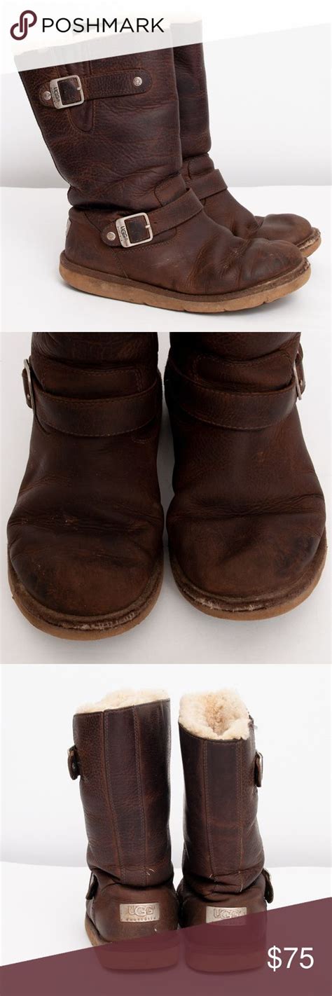 Ugg Australia Kensington Brown Leather Boots Boots Brown Leather Boots Leather Boots